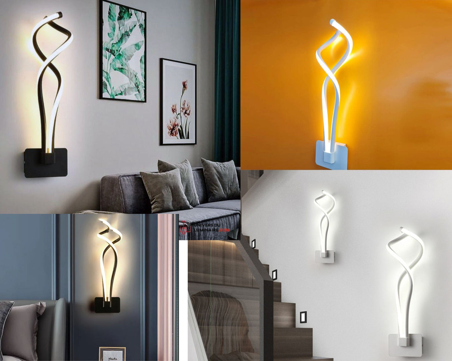 Applique murale Courbes
