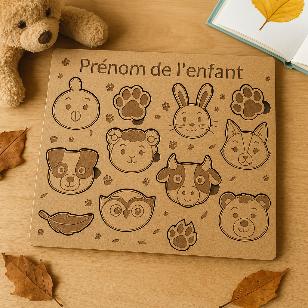 puzzle bois personaliser avec le nom votre enfant