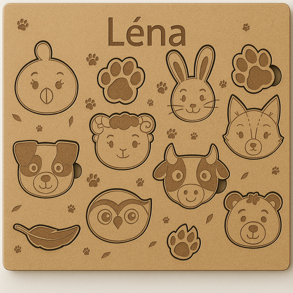 puzzle bois personaliser avec le nom votre enfant