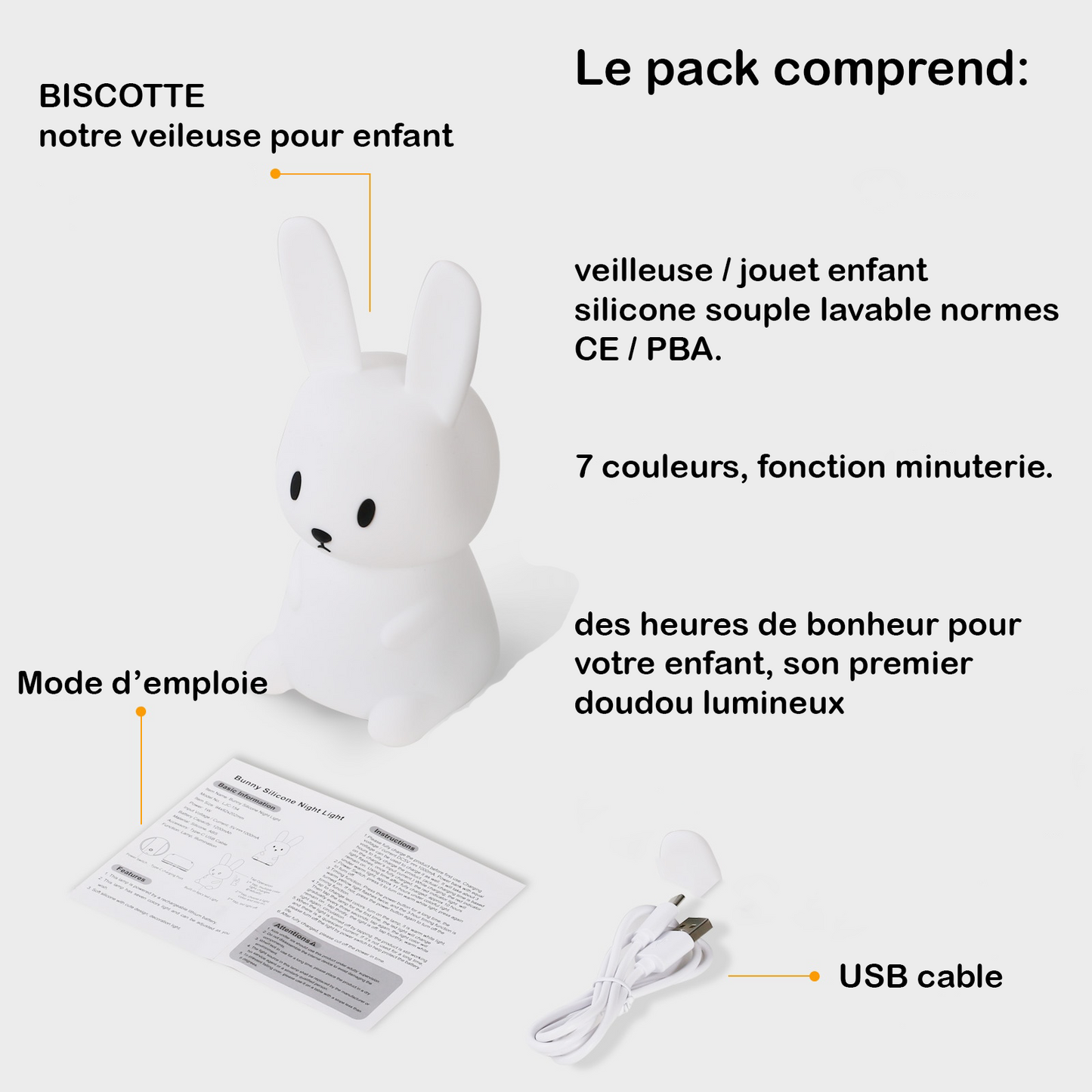 Veilleuse lapin