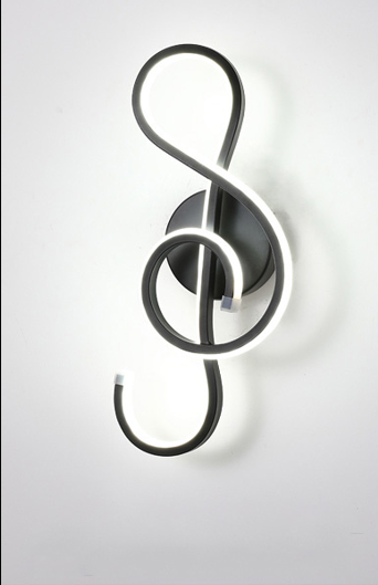 Applique murale clef de musique