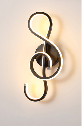 Applique murale clef de musique