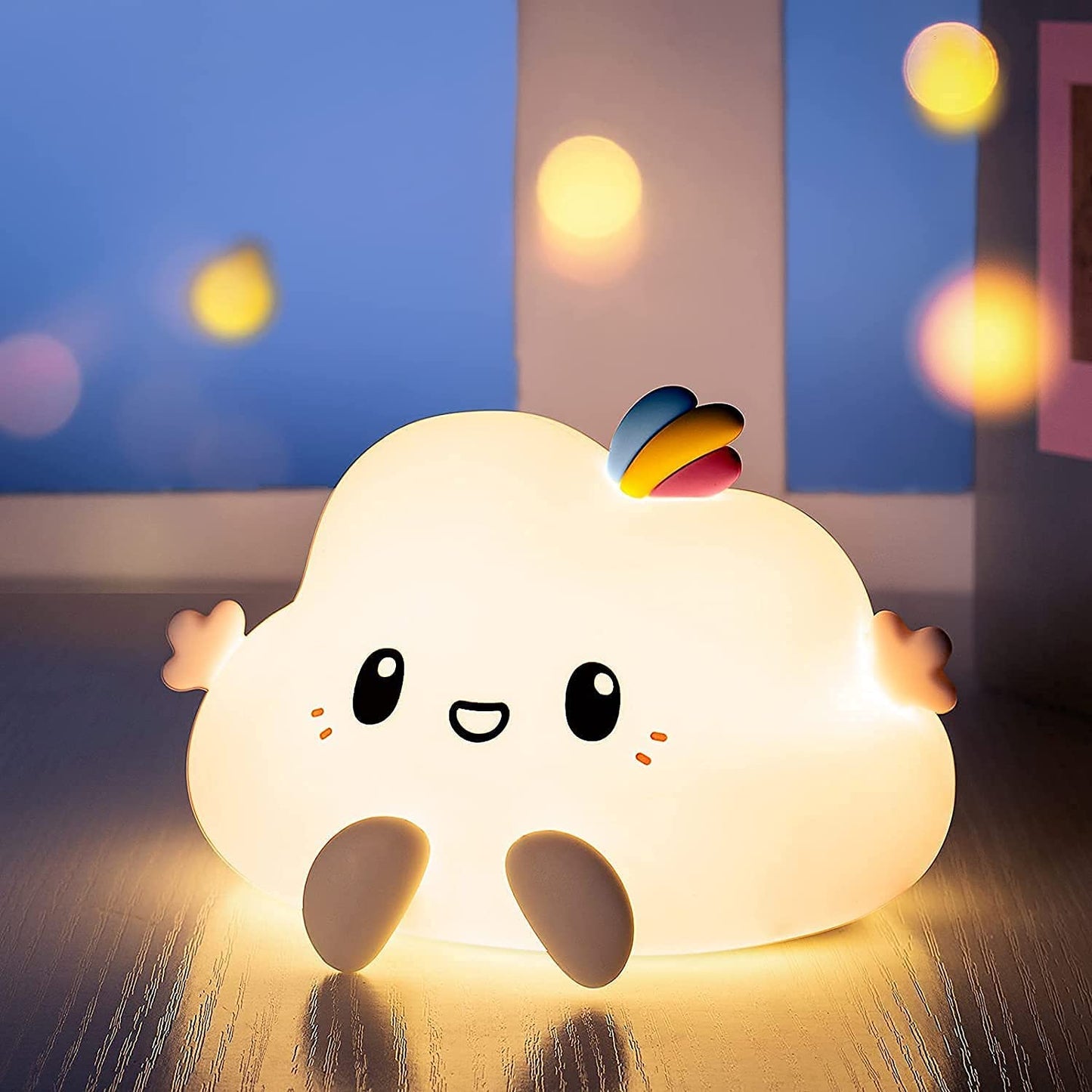 Lampe LED en forme de nuage avec capteur tactile • Veilleuse